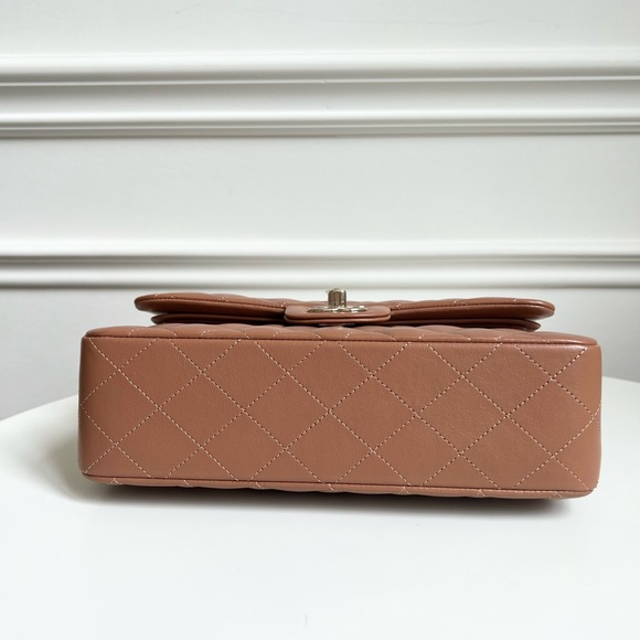 —SOLD—CHANEL SMALL CLASSIC CARAMEL - Picture 4 of 10